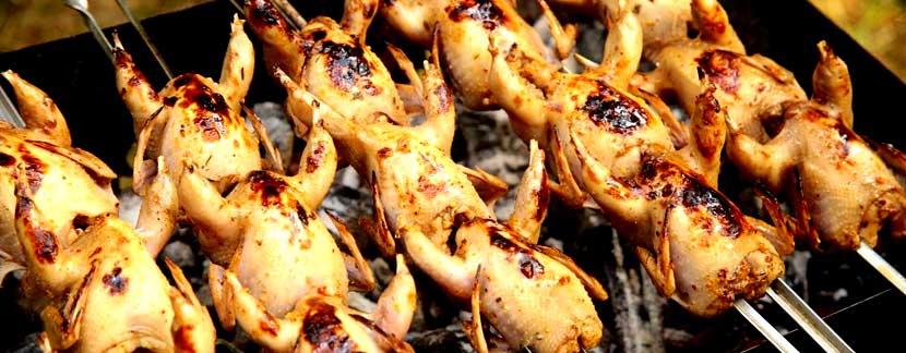 Кебаб из перепелки Диетический фитнес шашлык