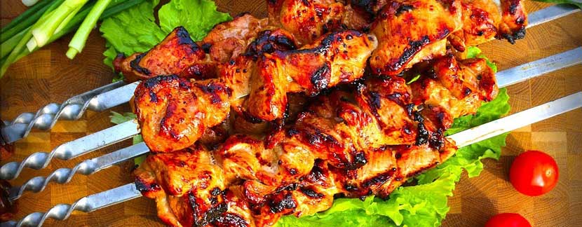 Кебаб из индейки Шашлык из мяса деревенской индейки