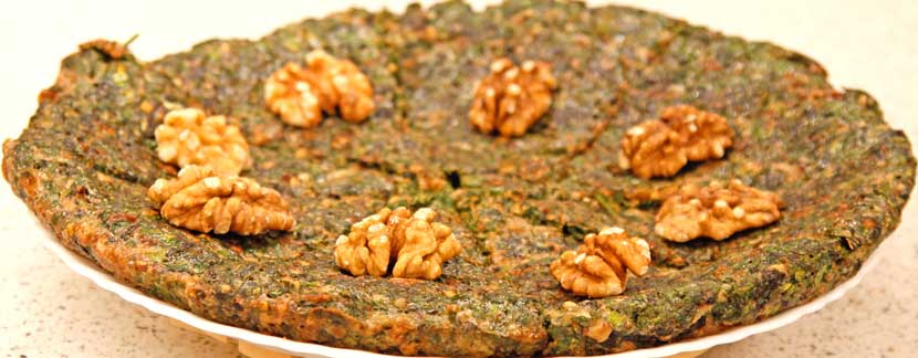 Кюкю с орехами Азербайджанская закуска