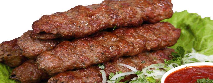 Люля кябаб Фарш, курдюк, лук