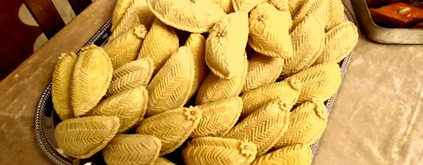 Шекербура Азербайджанское лакомство, один из символов праздника Новруз Байрам